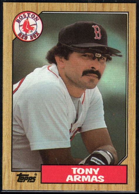 1987 Topps Baseball 535 Tony Armas Boston Red Sox Official