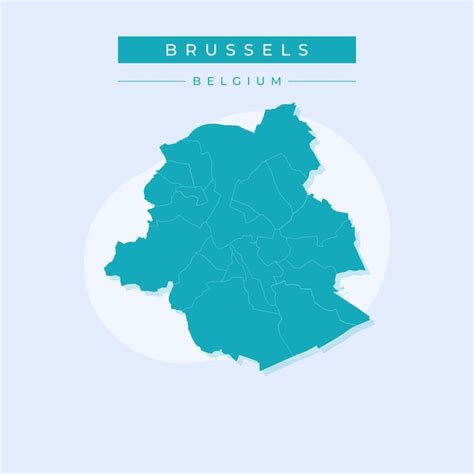 Premium Vector Vector Illustration Vector Of Brussels Map Belgium