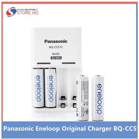 Panasonic Eneloop Original Charger Bq Cc51 With Aa Aaa Rechargeable