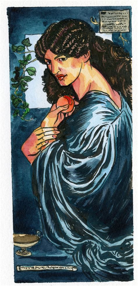 Studying the Masters - Rossetti's Proserpine - Watercolor Painting ...