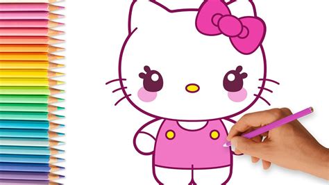 CÓmo Dibujar A Hello Kitty Paso A Paso FÁcil Dibujos Kawaii Youtube