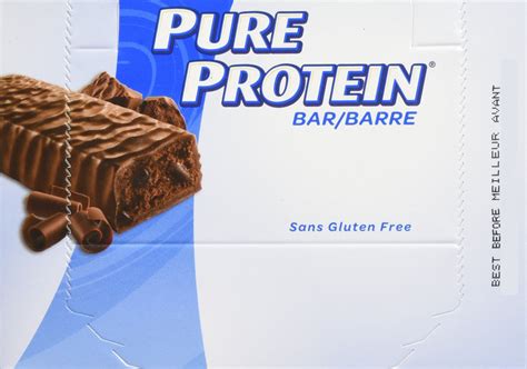 Pure Protein 18bars 6 Choc Peanut Butter 6 Choc Deluxe 6 Chewy Choc Chip {imported From