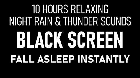 Rain Sounds For Sleeping Gentle Rain With Soft Thunder Sounds 10