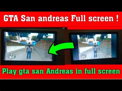 Gta San Andreas Full Screen Resolution Fix In Laptop Or Pc Youtube