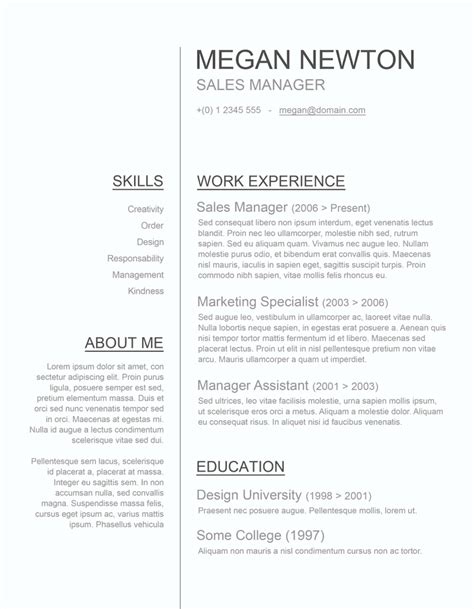 Simple and Basic Resume Templates (Free Downloads) - Freesumes