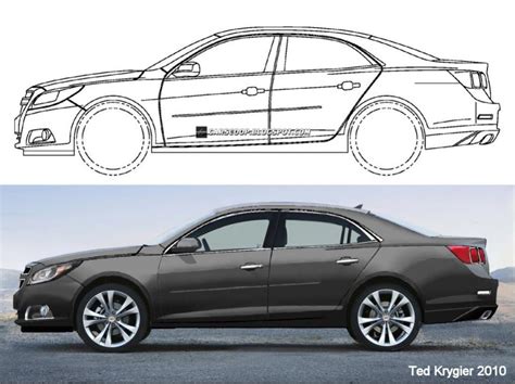 Chevrolet Malibu 2012 design sketches leaked | DriveArabia