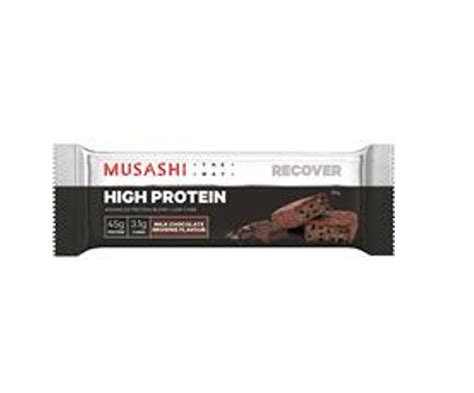 Musashi High Protein Bar 90g Choc Brownie 12 Pack Fitness Vending