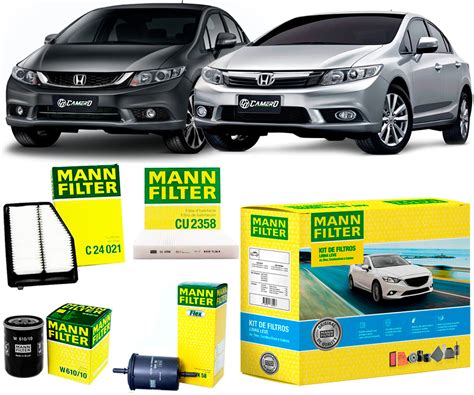 Kit De Filtros Honda Civic 1 8 E 2 0 2012 2013 2014 2015 2016