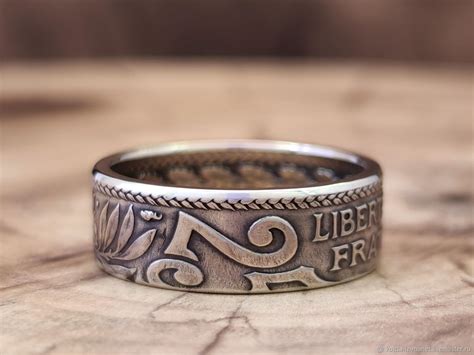 Кольцо из монеты 25 сантимов, Франция 1938-1940 в интернет-магазине на ...