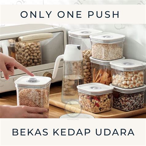 Minimalist Airtight Container Tupperware Bekas Kedap Udara Makanan Tak