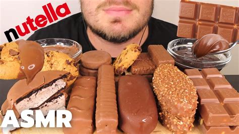 Asmr Chocolate Candy Ice Cream Bars And Candy Bars Mukbang Nutella