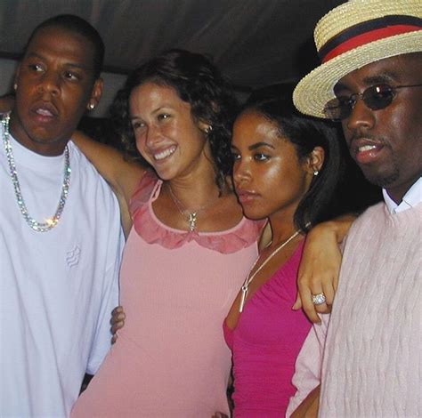 Aaliyah Natane Boudreau Jay Z And Diddy In 2000