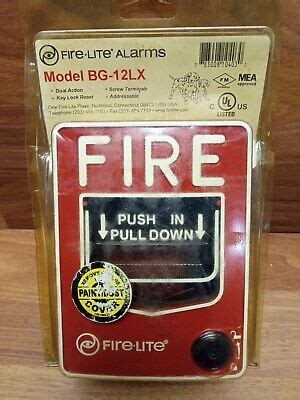 Honeywell Fire Lite Alarms Bg Lx Dual Action Addressable Pull Station