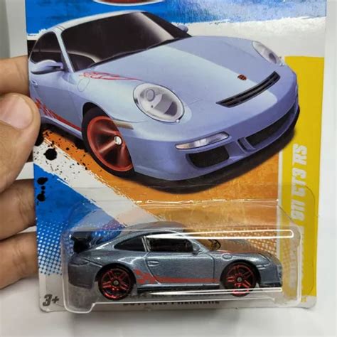 Miniatura Carrinho Hot Wheels Porsche 911 Gt3 Rs 2011 1 64