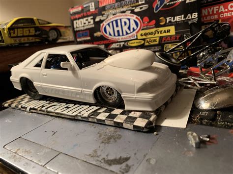 1990 Big Tire Outlaw Mustang Cobra WIP Drag Racing Models Model