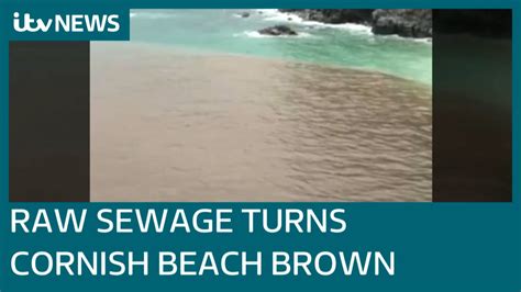 Raw Sewage Spills Into Sea At St Agnes Beach In Cornwall Amid Heavy