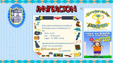 Invitacion Dia Del Padre