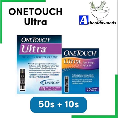 One Touch Ultra Blood Glucose Test Strips 50 10s Shopee Malaysia