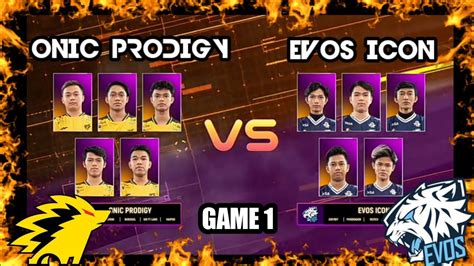 MDL Onic Prodigy VS Evos Icon Game 1 Regular Season MDL Saeson 3