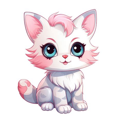 Ai Generated Cute Chibi Cat Cartoon Cat Character 36627821 Png