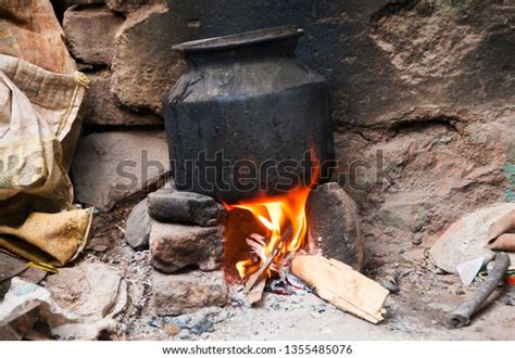 Indian Style Hand Made Chulha Stove Stock Photo 1355485076 Shutterstock