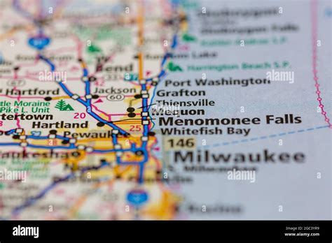 Mequon wisconsin map hi-res stock photography and images - Alamy