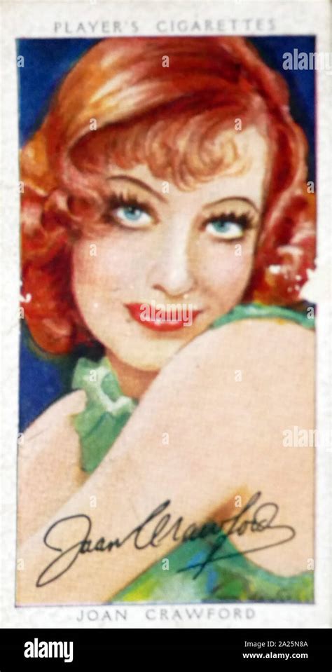 Players Cigarettes Card Depicting Joan Crawford Joan Crawford 1904