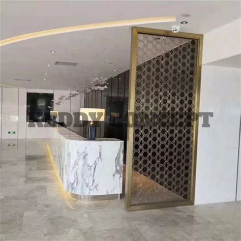 Golden Stainless Steel Decorative Partition Screens Color Coated 1