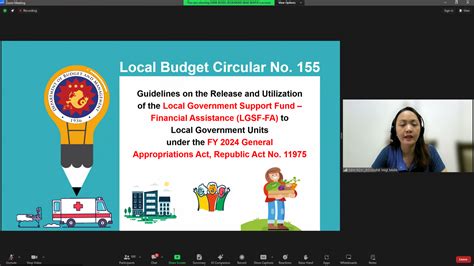 Virtual Orientation On The Guidelines On The Release And Utilization Of