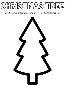 Christmas Tree Fine Motor Activity Fun Crafts Tpt