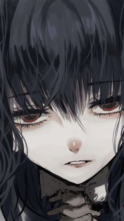 Download Sad Depressing Anime Gothic Emo Girl Wallpaper | Wallpapers.com