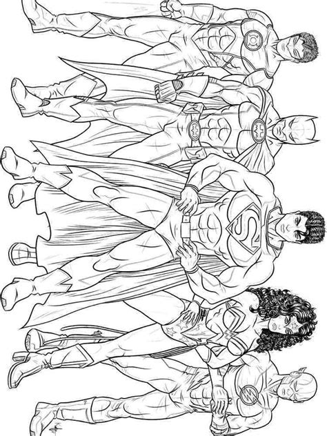 Justice League coloring pages