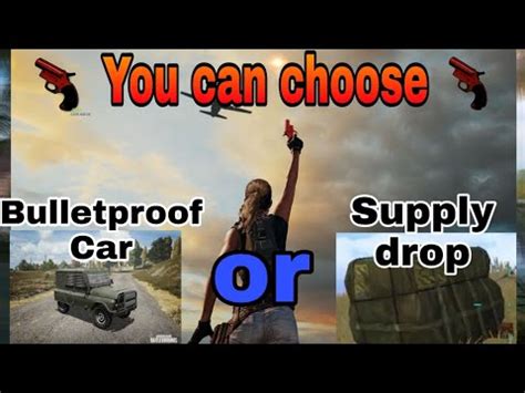 PUBG FLARE GUN Drop You Can Choose Car Supply YouTube