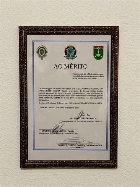 O Que Significa Honra Ao Mérito - Honra ao Mérito Exército Brasileiro! Estou muito feliz em compartilhar ...