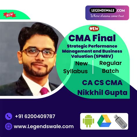 CMA Final New Syllabus Strategic Performance Management And Business