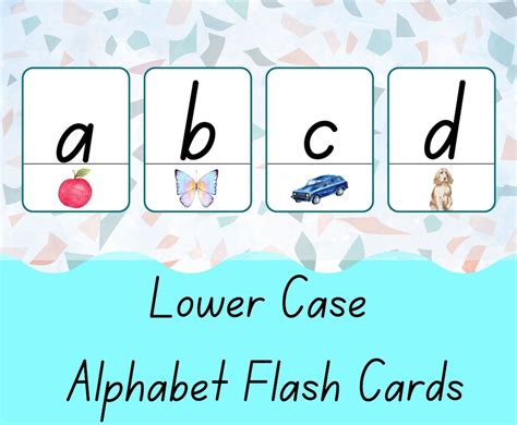 Lower Case Alphabet Flash Cards Lower Case Letters Flash Cards Large Alphabet Flash Cards