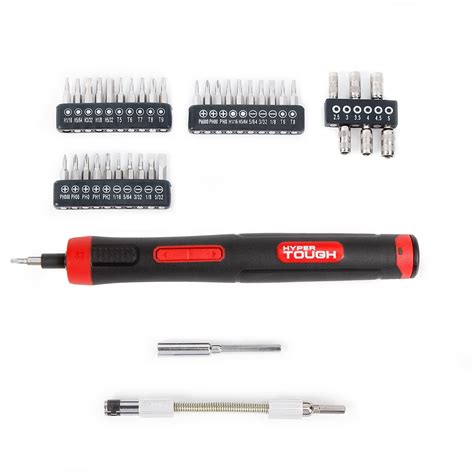 Hyper Tough Volts Piece Rechargeable Precision Screwdriver Set