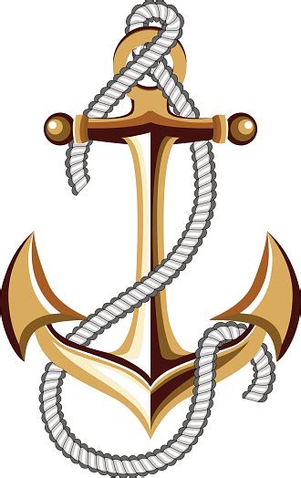 Anchor With Rope Stock Illustration Download Image Now Istock