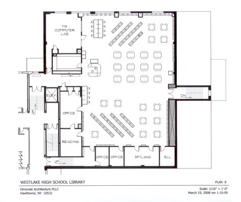 School Library Floor Plan