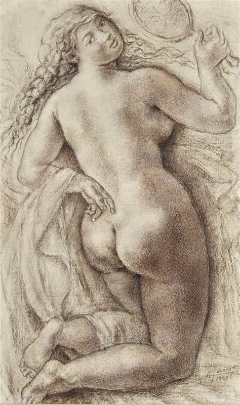 Alfred Auguste Janniot Femme Nue Au Miroir Vue De Dos 1967 MutualArt