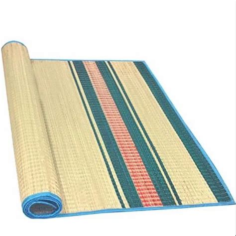 Natural Striped Korai Grass Mat X Feet Size At Rs Piece In