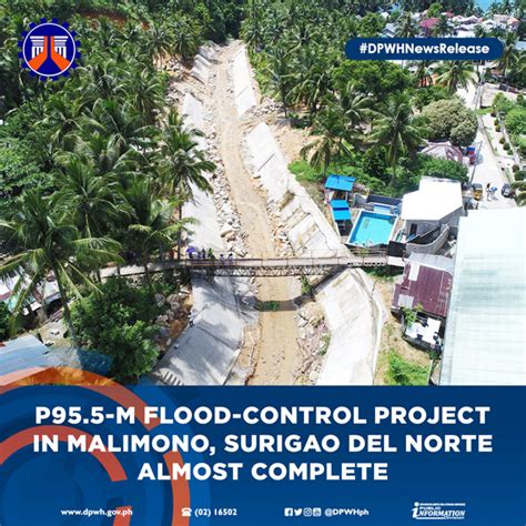 P95 5 M Flood Control Project In Surigao Del Norte 90 Complete