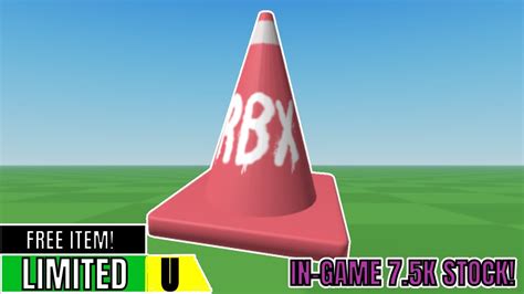 Free Limited Hours Only How To Get The Rbxnews Traffic Cone In