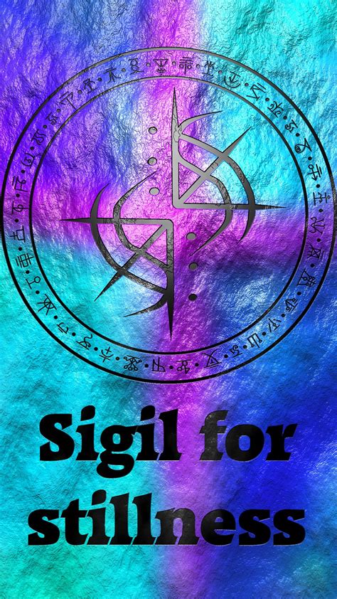 Sigil For Stillness Magick Book Witchcraft Spell Books Magick Spells