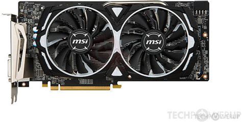 Msi Rx 480 Armor Oc 8 Gb Specs Techpowerup Gpu Database