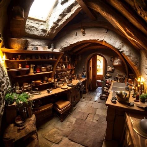 Premium AI Image | Hobbit kitchen