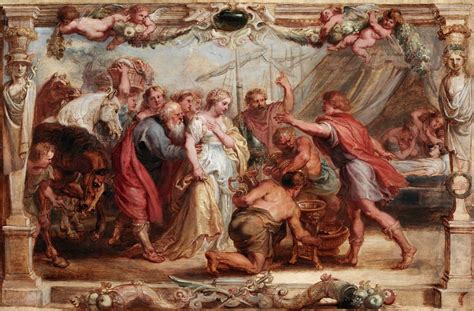 Briseis Given Back to Achilles by Peter Paul Rubens - Artvee