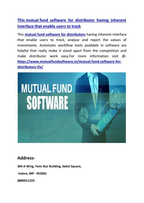 Ppt This Mutual Fund Software For Distributor Having Inherent