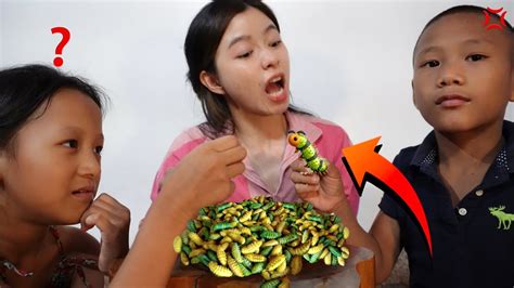 Silkworm Naga King Chili Mukbang YouTube