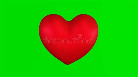 Heart Beating Green Screen Animation. Stock Video - Video of screen ...